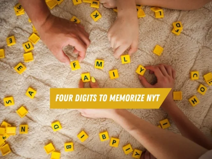 four digits to memorize nyt